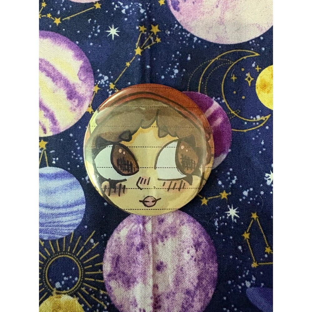 Little Misfortune Handmade Large Button Pin